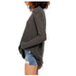 Pulôver feminino Ocean Air Hacci da Free People, preto, tamanho X-S
