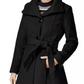 Casaco com cinto e saia Madden Girl Junior's, preto, tamanho grande