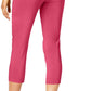 Calça capri feminina Alfani Petite Tummy-Control Pull-On, rosa, tamanho 2P