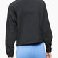 Calvin Klein Performance Pulôver feminino plus size com meio zíper, preto, tamanho 2X