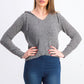 Moletom com capuz Crave Fame Juniors Marled Fuzzy, preto, tamanho extra grande