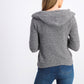 Moletom com capuz Crave Fame Juniors Marled Fuzzy, preto, tamanho extra grande