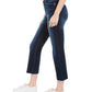 Calça jeans flare cropped rasgada Indigo Rein Juniors, azul escuro, tamanho 1