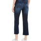 Calça jeans flare cropped rasgada Indigo Rein Juniors, azul escuro, tamanho 1