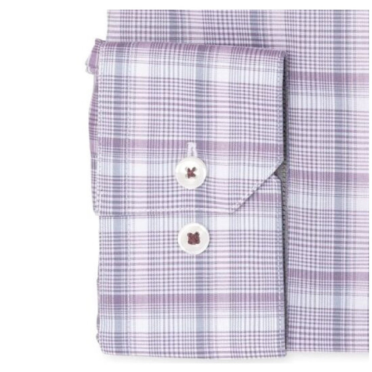 Camisa social masculina xadrez ametista Ryan Seacrest Distinction, roxo claro, tamanho 17 x 34-35 pol.