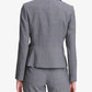 Jaqueta Calvin Klein Feminina Glen Plaid de Dois Botões, Prata, Tamanho 8