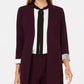 Calvin Klein Blazer Feminino Manga Rolada Frente Aberta Roxo Tamanho 12