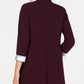 Calvin Klein Blazer Feminino Manga Rolada Frente Aberta Roxo Tamanho 12