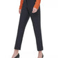 Calça feminina Calvin Klein de sarja slim, azul-marinho, tamanho 10