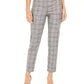 Calça Cropped Xadrez Calvin Klein Feminina Marrom Tamanho 14