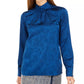 Blusa Calvin Klein Feminina Estampada Gola Careca Média Azul Tamanho P
