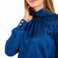 Blusa Calvin Klein Feminina Estampada Gola Careca Média Azul Tamanho P