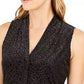 Blusa Calvin Klein Feminina Texturizada Animal Print Prata Tamanho Grande