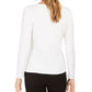 Blusa Calvin Klein Feminina Gola Alta Branca Tamanho Médio
