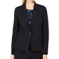 Calvin Klein Blazer Feminino de Botão Único Azul Marinho Tamanho 12