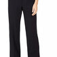 Calça social feminina Calvin Klein cintura alta com botões, azul marinho, tamanho 16