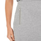 Saia lápis Calvin Klein feminina com bolso e zíper, cinza, tamanho 10