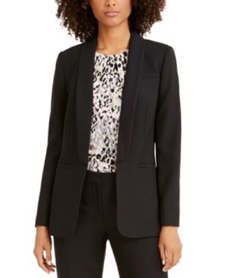 Calvin Klein Parker Twill Blazer Feminino Preto Tamanho 4