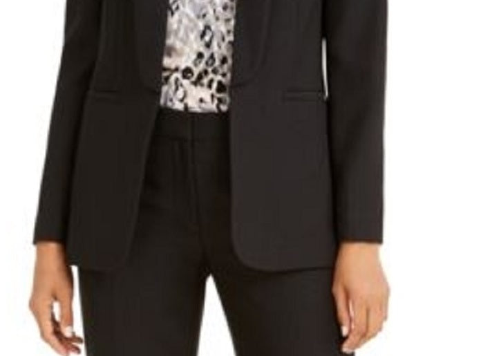 Calvin Klein Parker Twill Blazer Feminino Preto Tamanho 4