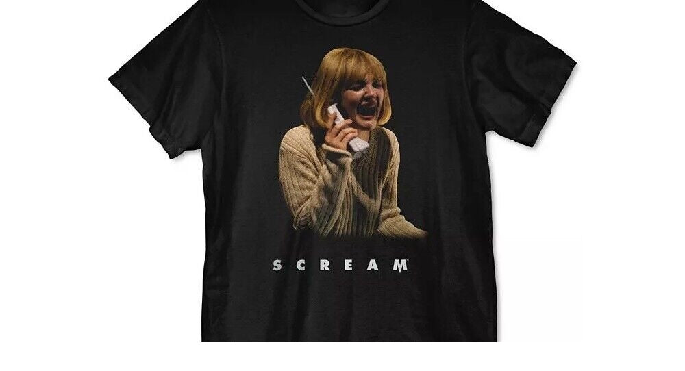 Camiseta gráfica masculina Goodie Scream, preta, tamanho grande