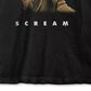 Camiseta gráfica masculina Goodie Scream, preta, tamanho grande