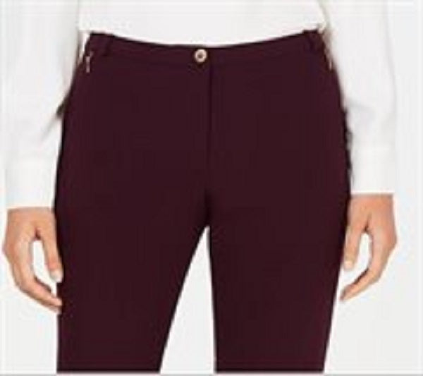Calça skinny Calvin Klein Highline feminina roxa tamanho 4 pequena