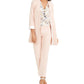 Calvin Klein Blazer Feminino Longo Sem Gola Rosa Tamanho 10 Petite