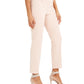 Calça social feminina Calvin Klein Petite com perna reta, rosa, tamanho 14 P
