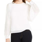 Blusa feminina manga volumosa Q&amp;A branca tamanho pequeno