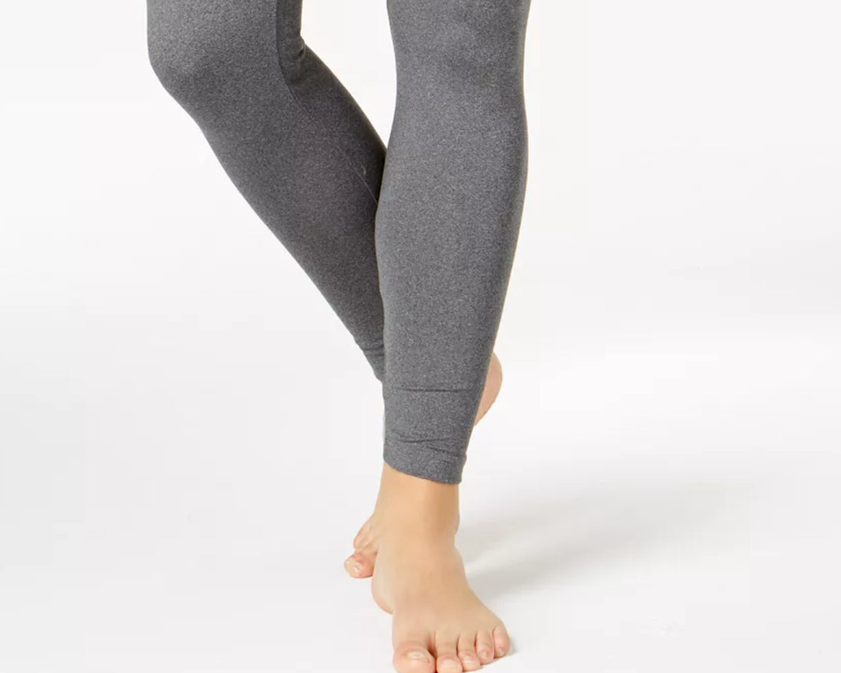 32 graus Calcinha térmica feminina aconchegante, leggings, cinza, tamanho grande