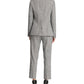 Blazer xadrez feminino DKNY sem gola cinza tamanho 6