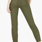 Calça jeans curta com cinto Vanilla Star feminina, verde, tamanho 13