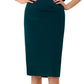 Vestido feminino XSCAPE com babados e um ombro só, verde médio, tamanho 12