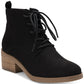 Botas femininas estilo &amp; co Rizio com cadarço, pretas, tamanho 6 M