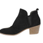 Botas femininas perfuradas Myrrah da Style &amp; Co, pretas, tamanho 6 M