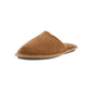 Pantufas masculinas Gold Toe de camurça com espuma viscoelástica, bege, tamanho pequeno