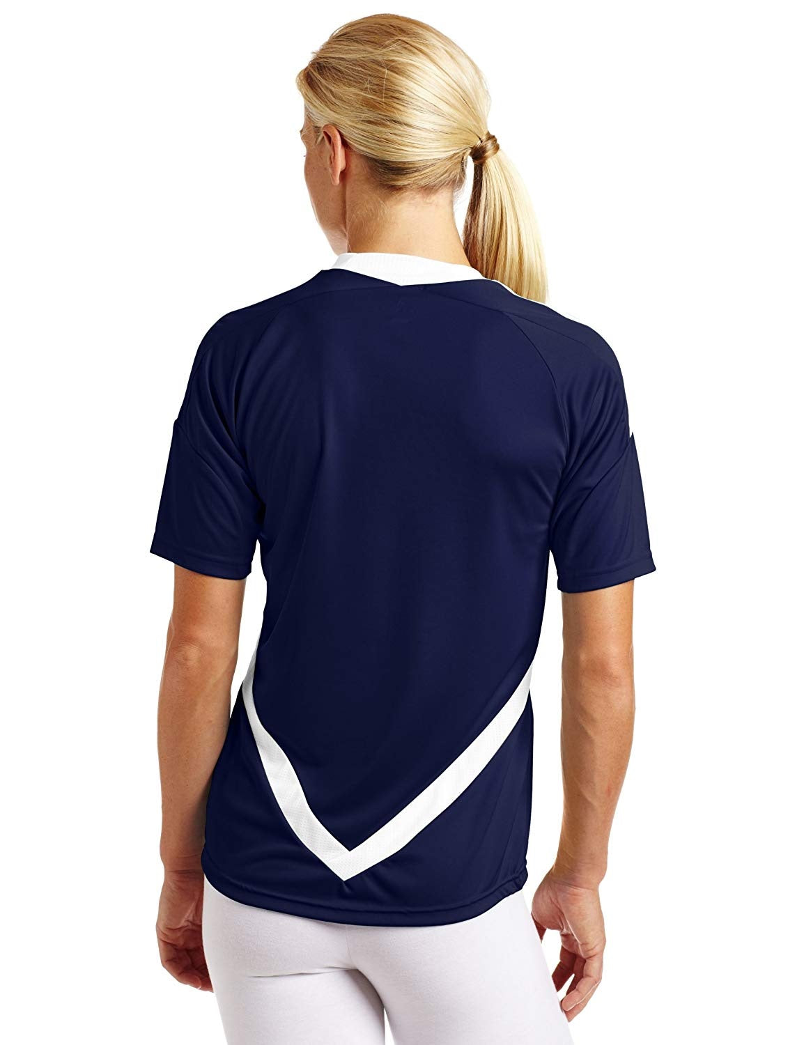 Camiseta Adidas Tiro 11 Feminina Azul Marinho/Branco