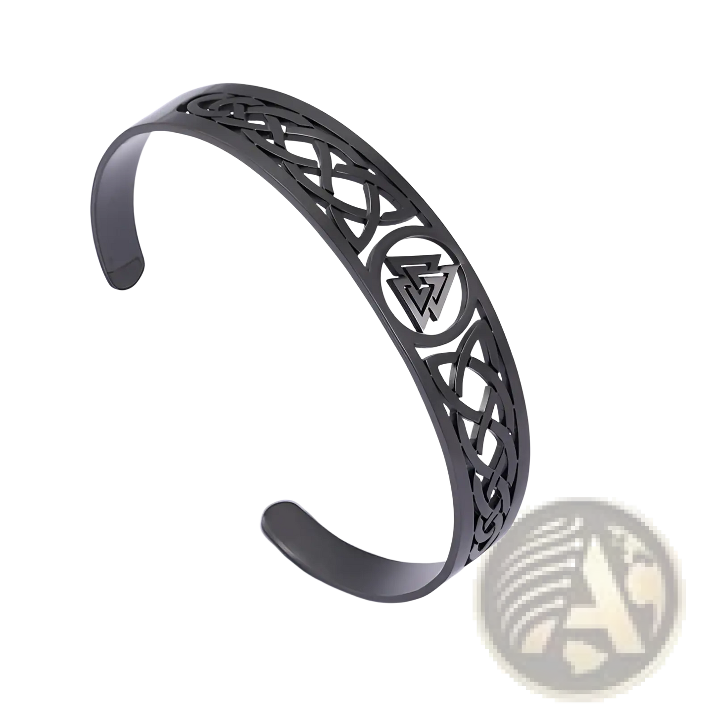 Valknut Celtic Knot Stainless Steel Cuff Bracelet