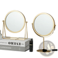 Vanity Mirror Round Metal Frame Makeup Desk Mirror