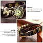 Vintage Bohemian Braided Leather Butterfly Charm Watch