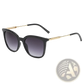 Vintage Cat Eye Sunglasses with Gold Chain Detail