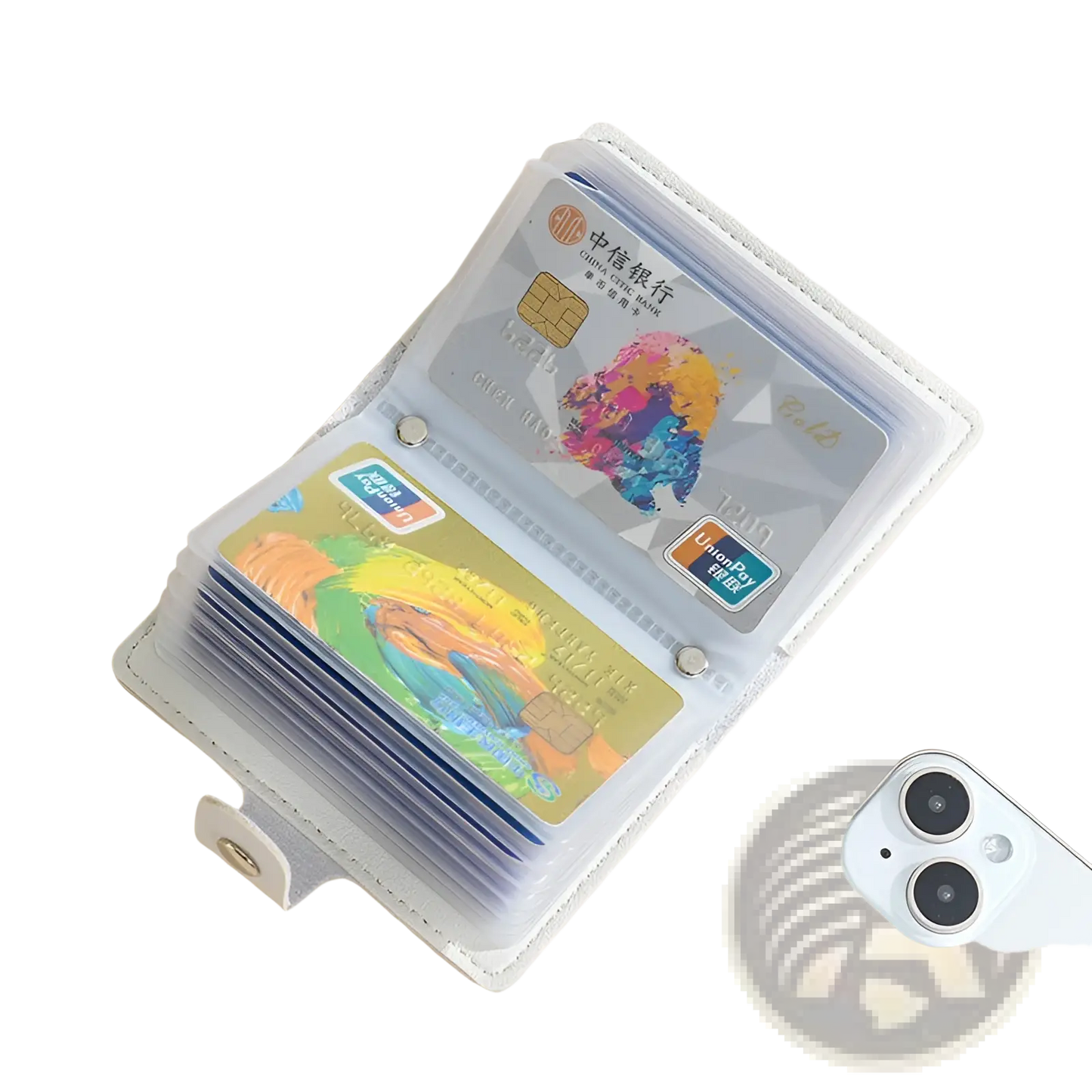 Vintage Floral Pu Leather Multi Slot Card Holder Wallet