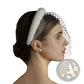 Vintage French Hepburn Beaded Bridal Veil Headband