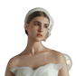 Vintage French Hepburn Beaded Bridal Veil Headband