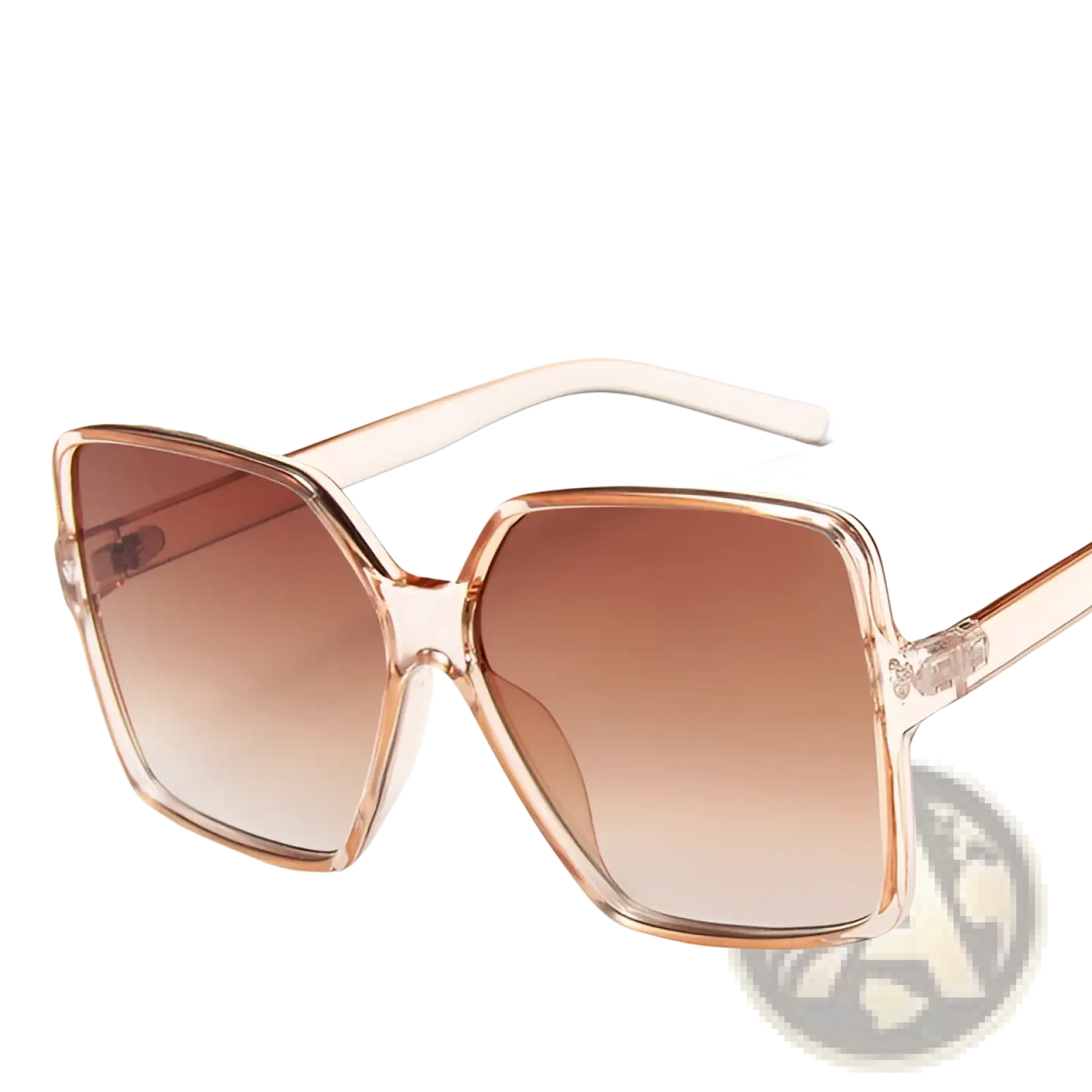 Vintage Geometric Oversized Uv400 Gradient Sunglasses