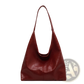 Vintage Leather Tote Bag Large Capacity Shoulder Handbag