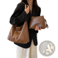 Vintage Leather Tote Bag Large Capacity Shoulder Handbag