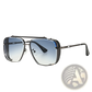 Vintage Mesh Aviator Gradient Uv400 Sunglasses
