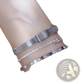 Vintage Mesh Bracelet Watch with Diamond Accents