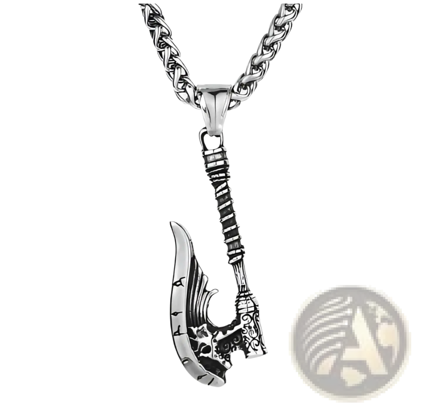 Vintage Nordic Rune Pendant Stainless Steel Viking Necklace
